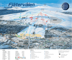 Pistkarta Fjätervålen Idre